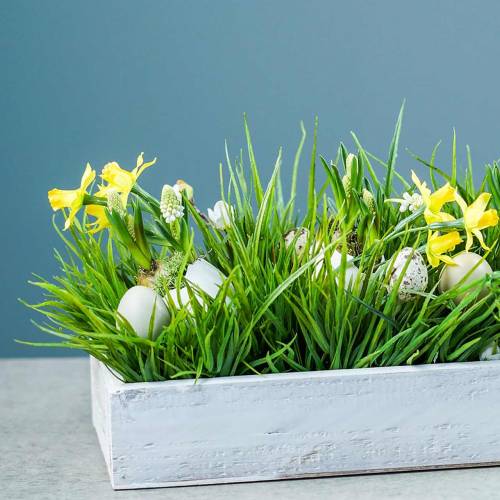 Artikel Holztablett Shabby Chic Weiß Rechteckig 37,5cm x 14,5cm H6,3cm