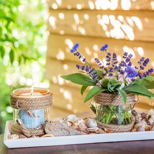 Floristik24 Holztablett Weiß L57,5cm B16cm H3cm 1St