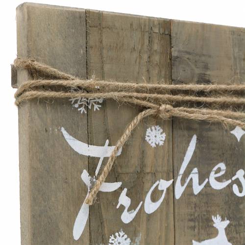 Floristik24 Weihnachtsdeko Holzschild "Frohes Fest" 29cm