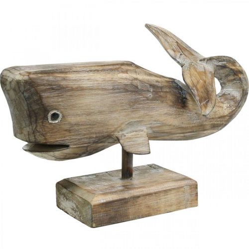 Wal Deko Holz Holzwal Maritime Dekoration Teak Natur 29cm