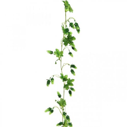 Artikel Hopfengirlande, Gartendeko, Kunstpflanze, Sommer 185cm Grün