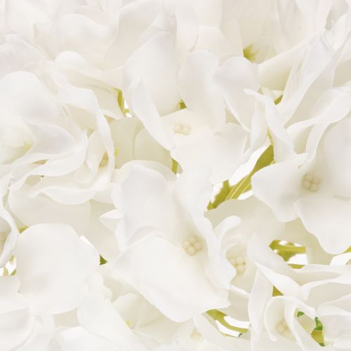 Künstliche Hortensienblume mit langem Stiel, 48 cm, weiss, für Dekoration | Floristik24.ch