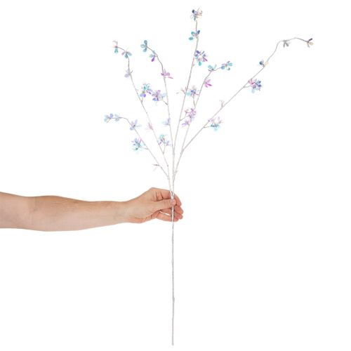 Künstlicher Blütenzweig mit irisierenden Blüten 98 cm | Floristik24.ch