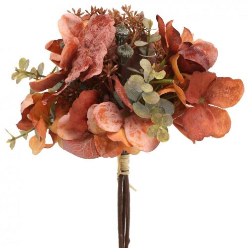 Hortensien Blumenstrauß Kunstblumen Tischdeko Blumendeko 32cm