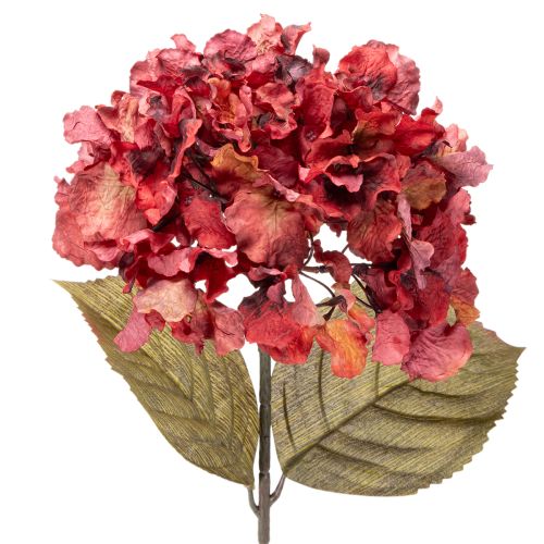 Künstlicher Hortensienzweig Rot 74cm