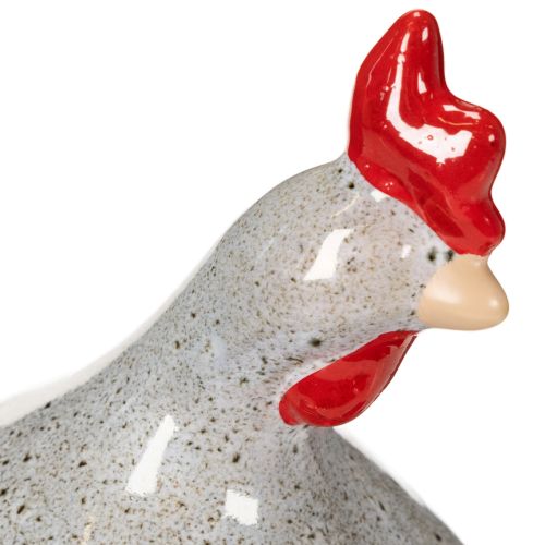 Artikel Huhn Keramik Figur lustiges Design für stilvolle Wohnraumdekoration 16cm 2St