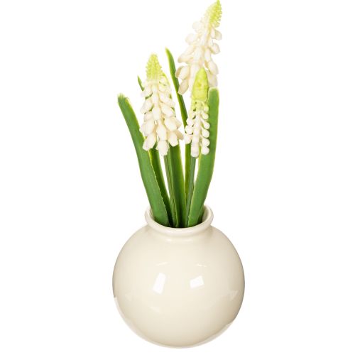 Hyazinthen Kunstblumen Vase für elegante Tischdekoration und stilvollen Look 20cm