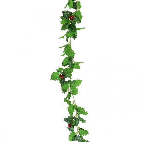 Floristik24 Weihnachtsgirlande Stechpalme künstlich Ilex Girlande 160cm