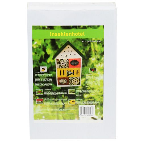 Floristik24 Insektenhotel bunt 25,5cm x 9cm x 38,5cm