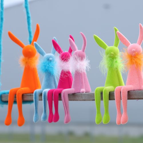 Artikel Osterhasen Kantenhocker Sitzende Osterhasen Figur für Ostern und Frühling 27cm 2St