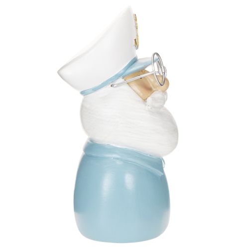Kapitän Dekofigur 16 cm aus Polyresin in Blau und Weiss | Floristik24.ch