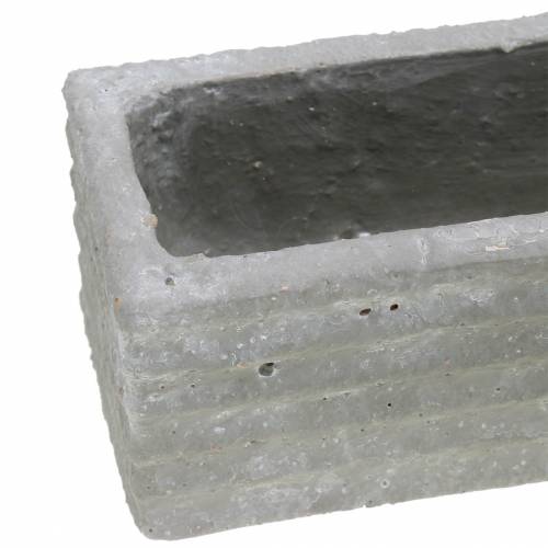 Floristik24 Pflanzkasten Beton Hellgrau 30x7cm H6,5cm 2St