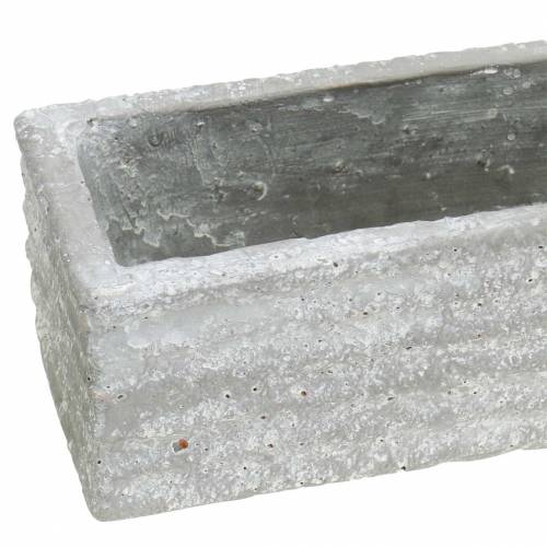 Floristik24 Pflanzkasten Beton Hellgrau 40x8cm H6,7cm