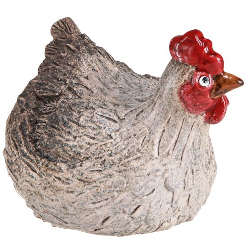 Floristik24 Keramik Deko Huhn Witzige Osterdeko Figur 16×12×12cm
