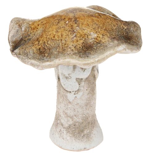 Floristik24 Keramik Deko Pilze Tischdeko Rot Braun Gelb H6cm 6 St