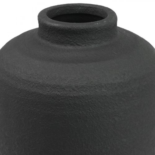 Floristik24 Keramik Vase Schwarz Deko Vasen Rustikal Ø15,5cm H34cm