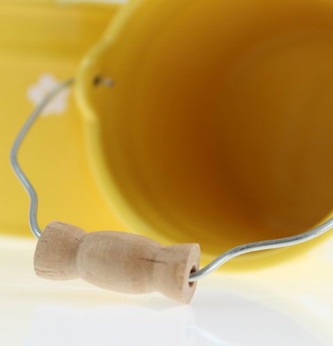 Floristik24 Keramik Eimer Groß Gelb