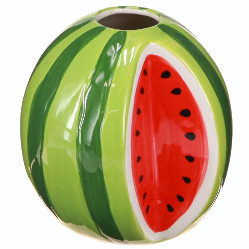 Keramikvase Wassermelone Deko Vase Keramik H12cm