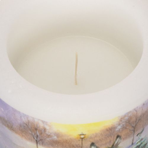 Stumpenkerze aus Wachs 10 cm