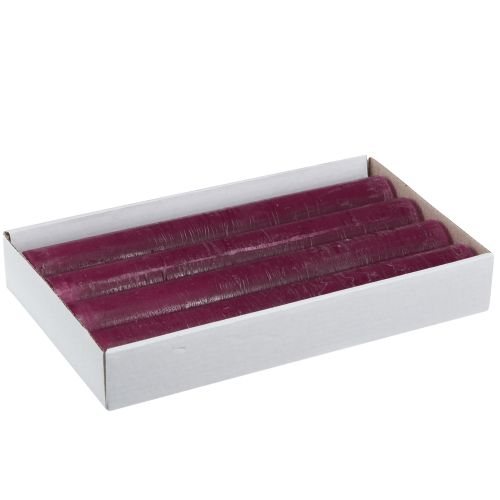 Floristik24 Kerzen Durchgefärbt in Berry Stabkerzen 34x240mm 4 St