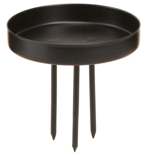 Floristik24 Kerzenhalter Adventskranz Metall Schwarz matt Ø8cm 4 St