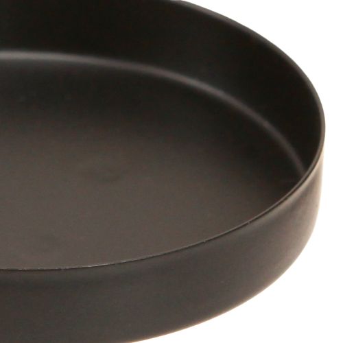 Kerzenhalter Adventskranz Metall Schwarz matt Ø8cm 4 St | Floristik24.ch