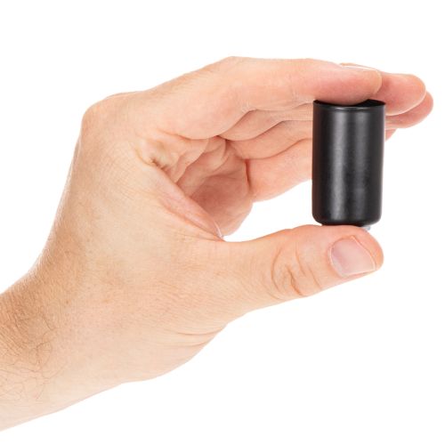 Magnetische Kerzenhalter aus Metall rund mattschwarz 25 mm 4er-Set | Floristik24.ch