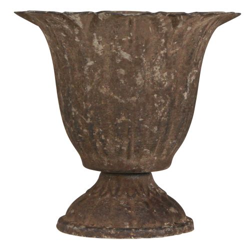 Floristik24 Kerzenhalter Pokal Antik Stabkerzenhalter Metall Ø10cm H9,5cm