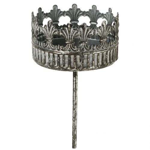 Kerzenhalter Silber Antik Ø7cm H12cm 4St