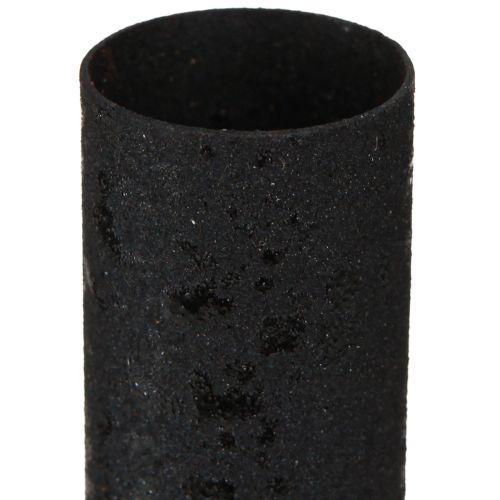 Floristik24 Kerzenhalter Stabkerzen mit Dorn Metall Schwarz Ø23mm 4St