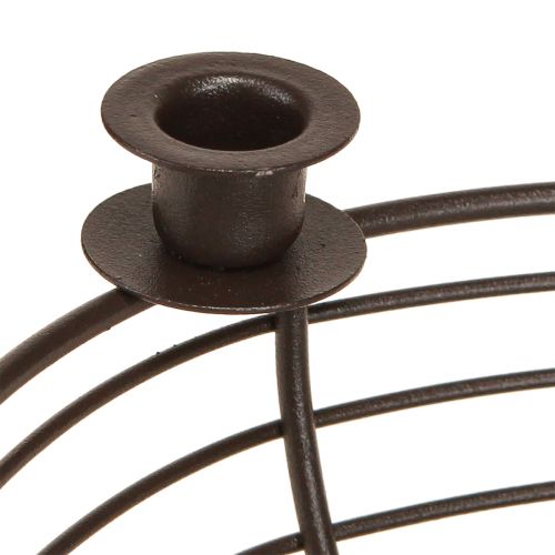 Artikel Kerzenhalter für 4 Kerzen Dekoschale Metall Braun Ø14cm