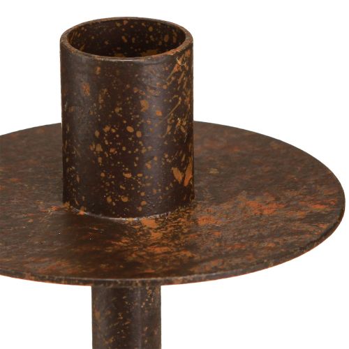 Floristik24 Kerzenhalter für Flaschen Rostoptik Ø8,5cm H12cm 2St