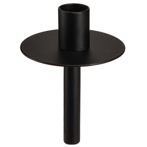 Kerzenhalter für Flaschen Schwarz Metall H12cm 2St