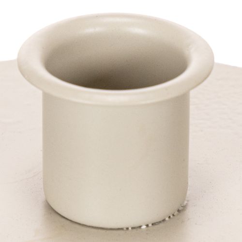 Kerzenhalter rund Metall cremefarben für Stabkerzen 10cm 2er-Set | Floristik24.ch