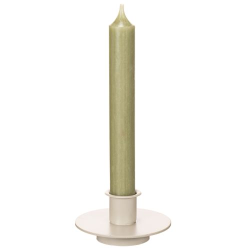 Kerzenhalter Metall Beige Matt 8cm 3er-Set für Stabkerzen | Floristik24.ch