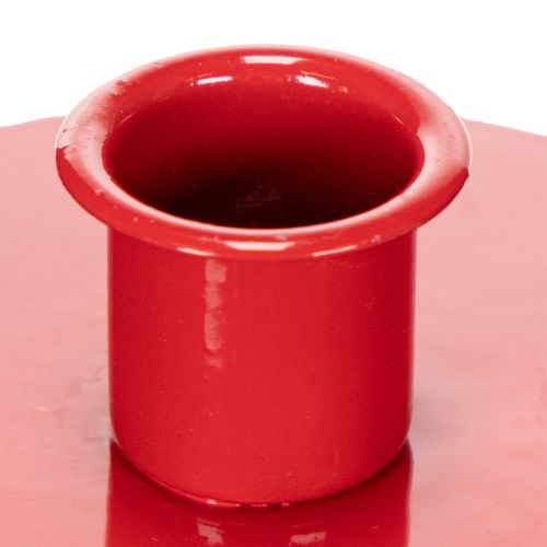 Kerzenhalter Rot aus Metall 10 cm für Stabkerzen 2er Set | Floristik24.ch