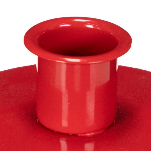 Kerzenhalter aus Metall rot 8 cm für Stabkerzen 3er-Set | Floristik24.ch