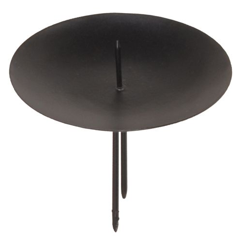 Kerzenhalter zum Stecken Schwarz Für schmale Stumpenkerzen Ø6,5cm 4 St