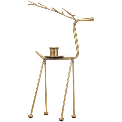 Floristik24 Kerzenhalter Metall Hirsch Deko Kerzenständer H38,5cm