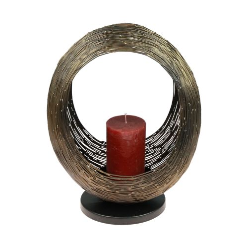 Floristik24 Kerzenleuchter Metall Deko Skulptur Teelichthalter H33,5cm