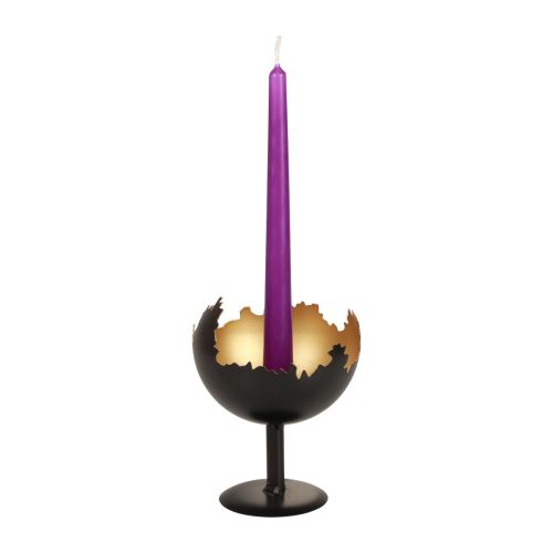 Floristik24 Tischdeko Weihnachten Kerzenhalter Metall 15,5cm Ø12cm