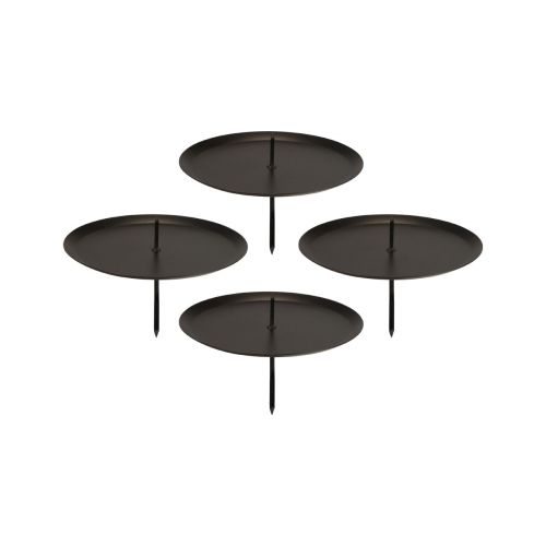 Artikel Kerzenhalter zum Stecken Schwarz Kerzenhalter Advent Ø6cm 4 St