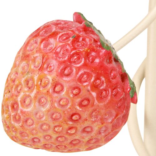 Floristik24 Kerzenleuchter 5-armig Creme Metall Erdbeer Deko H44cm