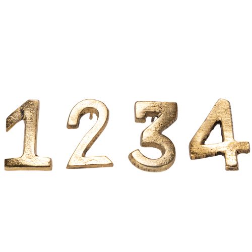 Kerzenpins Adventszahlen 1–4 Metall Goldfarben 4 cm online kaufen | Floristik24.ch