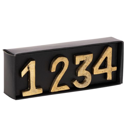 Kerzenpins Adventszahlen 1–4 Metall Goldfarben 4 cm | Floristik24.ch