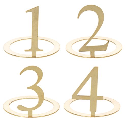 Kerzenring-Set aus Metall goldfarben Zahlen 1 bis 4 Durchmesser 3 cm online kaufen | Floristik24.ch