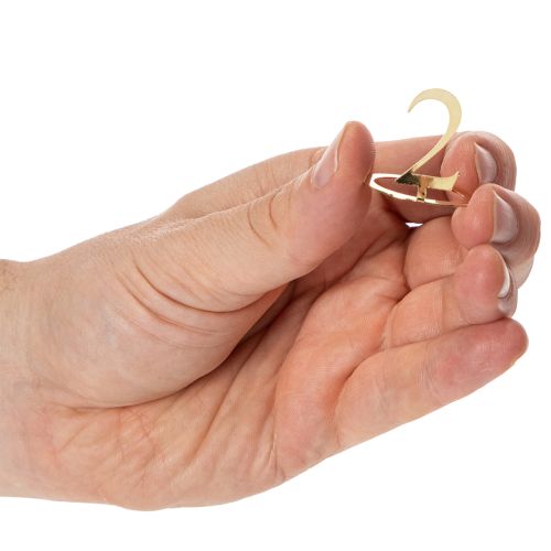 Kerzenring-Set aus Metall goldfarben Zahlen 1 bis 4 Durchmesser 3 cm | Floristik24.ch