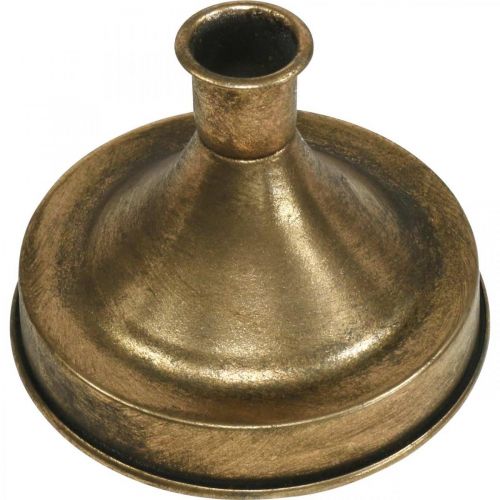 Floristik24 Kerzenständer Gold Metall Kerzenhalter Antik Look H8,5cm