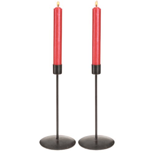 Artikel Kerzenständer Stabkerzenhalter Antikbraun H21,5cm 2St