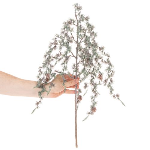 Künstlicher Kiefernzweig mit Zapfen 80 cm Grün | Floristik24.ch